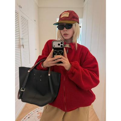 HELLOTANGO《雪夜旅人》复古加厚保暖摇粒绒休闲立领外套55802#