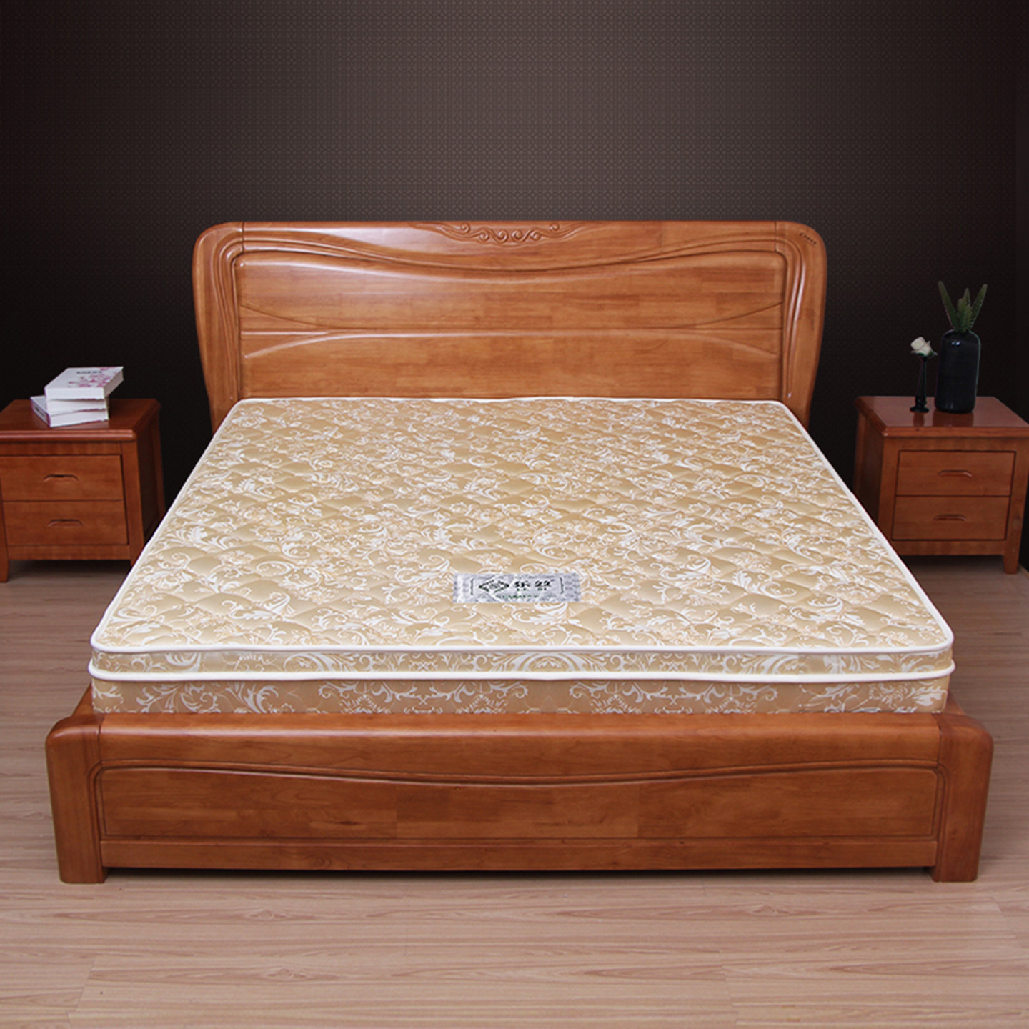 可折叠弹簧床垫双人2m1.5床1.8米席梦思软硬两用经济型椰棕垫偏硬