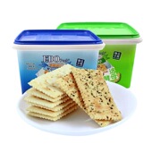 包邮 香港EDO Pack芝麻 海苔味梳打饼干518g年货送礼盒装 休闲零食