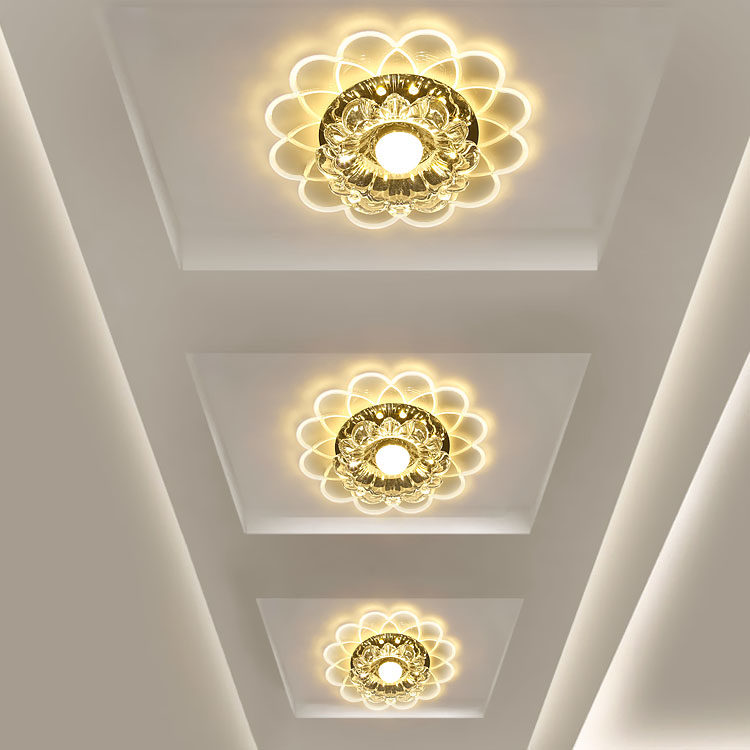 led水晶玄关吊顶现代简约走廊灯