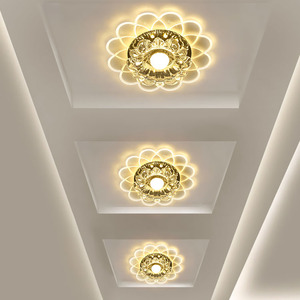 创意LED过道灯走廊灯水晶玄关吊顶筒灯门厅造型灯阳台灯现代简约