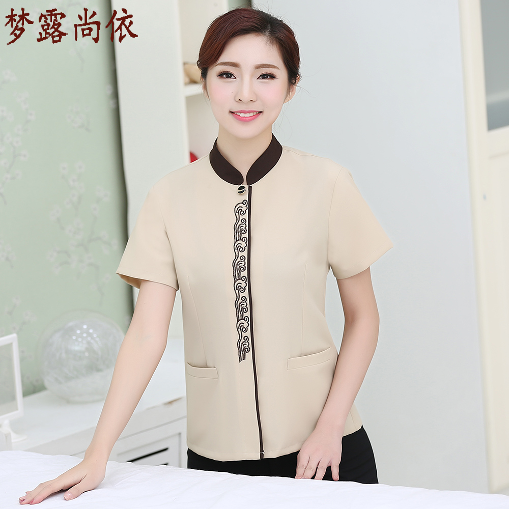 保洁服短袖酒店宾馆客房工作服春夏装楼层清洁阿姨PA制服半袖套装