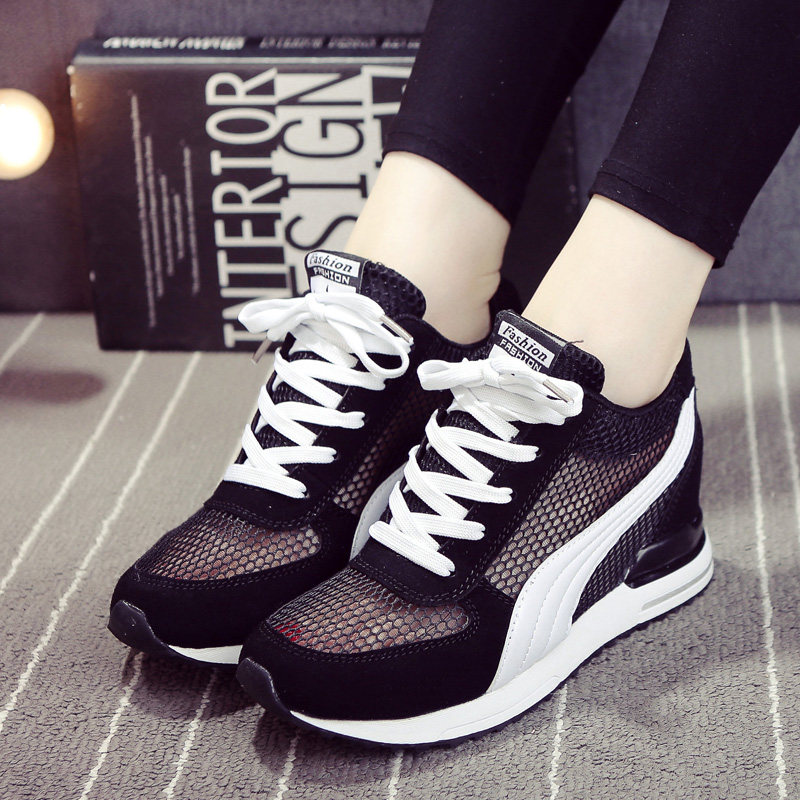 Summer shoes 2019 new pattern lady The increase in leisure time Women's Shoes motion ventilation White shoes Autumn Mesh shoesin the Women's Shoes, Canvas shoes  category - from Buy2taobao.com to provide professional Taobao agent buy service