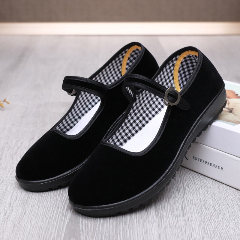 新款老北京布鞋女鞋平底上班工作鞋酒店礼仪鞋防滑跳舞妈妈鞋软底,女鞋,传统布鞋,淘宝优惠券,粉丝福利购,淘宝优惠卷