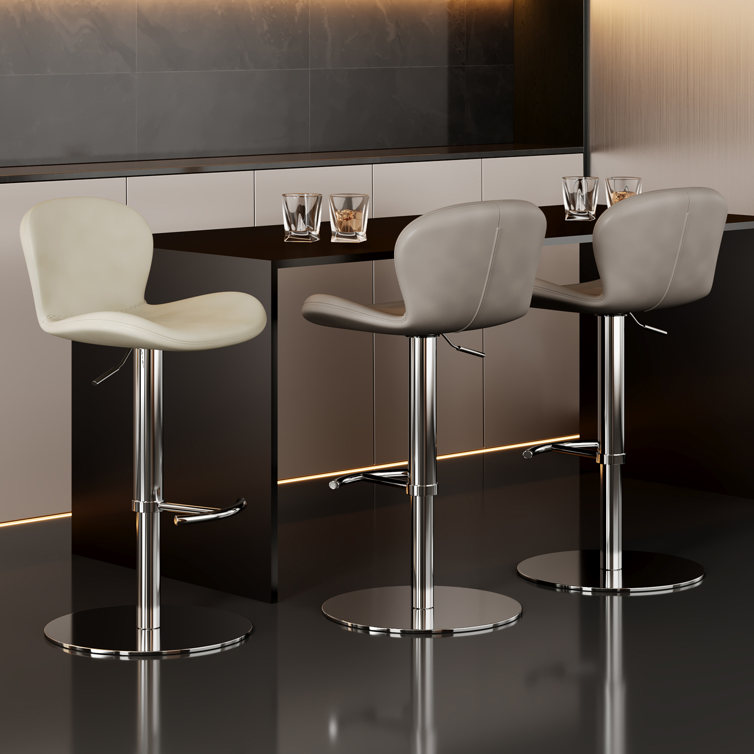 椅子吧椅收银美容吧台椅高脚凳