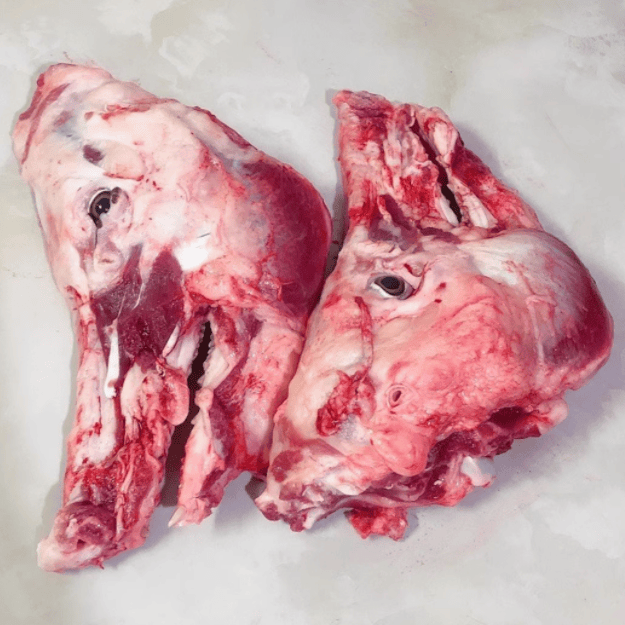 新鲜冷冻猪头排带肉烤猪头烧烤带肉猪头骨温州美食特色