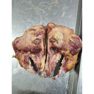 包邮安徽特产去皮腊猪头去皮腊猪脸咸猪头骨腌笃鲜整只5斤左右
