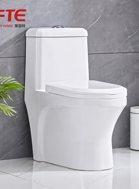 莱菲特陶瓷虹吸式马桶坐便器卫生间家用防臭节水大便池座便器
