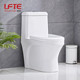 莱菲特陶瓷虹吸式 马桶坐便器卫生间家用防臭节水大便池座便器