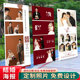 户外结婚海报迎宾x展架周岁生日易拉宝展示架中式 婚纱照海报定制