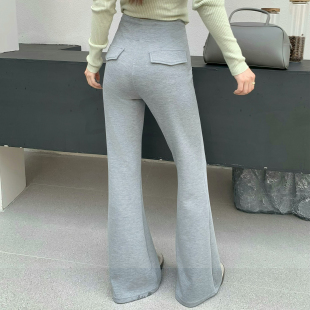 新款垂感微喇裤女外穿高腰显瘦莫代尔拖地裤瑜伽运动休闲喇叭裤子