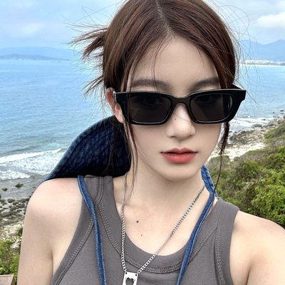 jennie同款墨镜女夏高级感近视防晒防紫外线欧美猫眼潮酷太阳眼镜