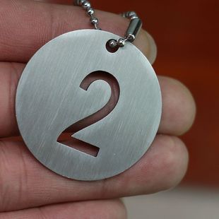 不锈钢号码牌数字定制耐腐蚀金属吊牌镂空分类牌编号牌定制