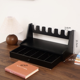 手抢玩具实木模型展示架抽屉式多格弹夹盒玩具枪放置架柜配件摆件