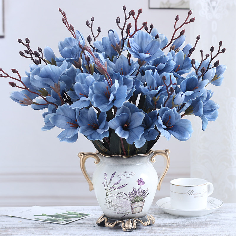 欧式仿真花套装假花装饰绢花客厅花艺摆件餐桌摆设花束室内花盆|ruв категории Домашний быт, ваза/цветок/искусственные цветы/моделирование украшения, искусственные цветы/искусственные цветы - от Buy2taobao.com для оказания профессиональной услуги покупки агента Taobao