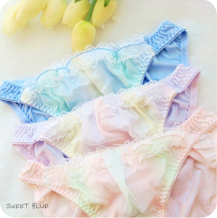 日本可爱风少女粉色舒适三角裤