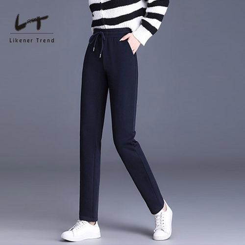 LT高腰抽绳运动卫裤女