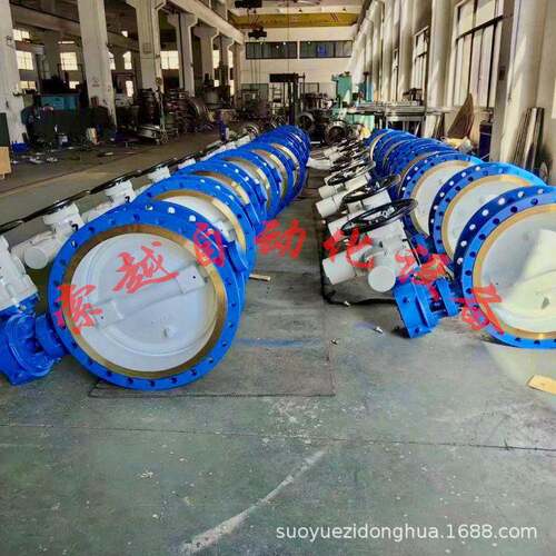 索越 D943H-10C DN600三偏心硬密封电动法兰蝶阀 耐温 碳钢阀体
