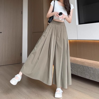 高腰显瘦长裙慵懒阔腿裤