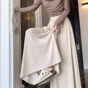 山本半身裤 秋冬爆款 裙女垂感高腰慵懒显瘦遮肉百搭中长 有口袋