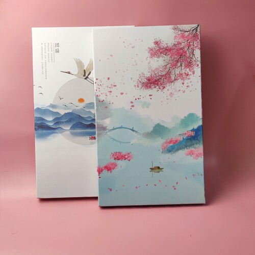 团扇礼盒套装中国古风手提袋