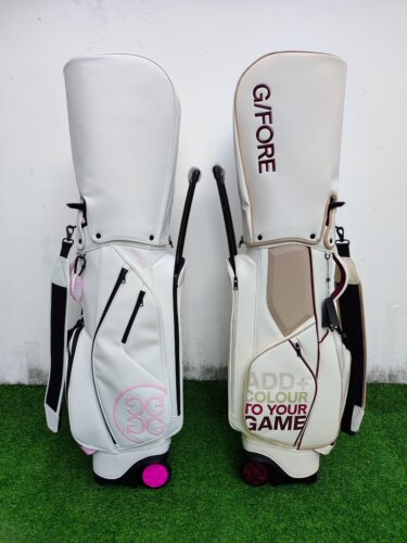 新款高尔夫球包标准拉轮球包印花防尘大容量两用球包golfbag