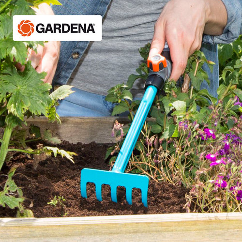 德国嘉丁拿五齿耙种花工具