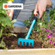 德国进口GARDENA嘉丁拿五齿耙种花工具家用园艺松土翻土耙子 锄头