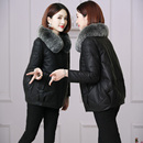 潮 短款 海宁秋冬大码 皮草外套女仿狐狸毛加厚PU皮衣外套女宽松韩版