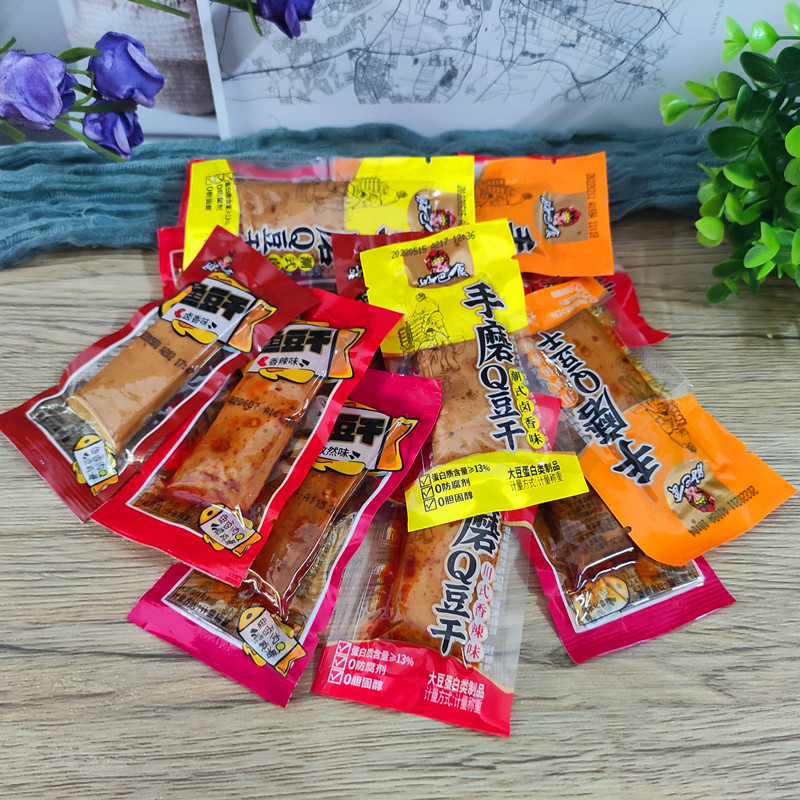 好巴食鱼豆干鱼豆腐麻辣手磨Q豆干小零食四川特产豆腐干