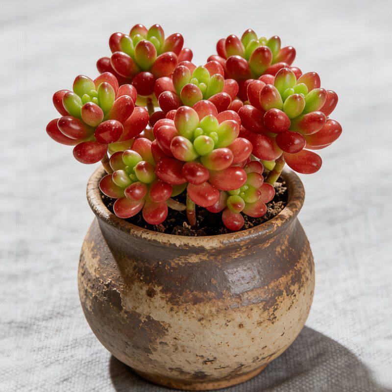 多肉虹之玉 植物批发办公室易活绿植小盆栽红色肉肉 越晒越红可爱