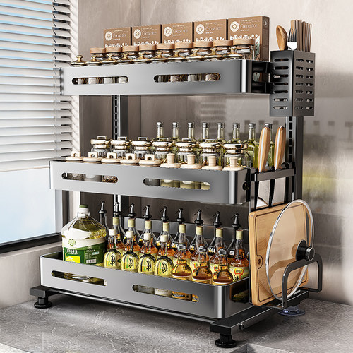 不锈钢厨房调料品置物架