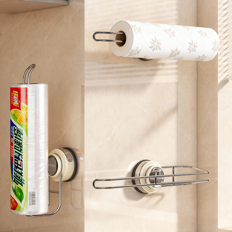 吸盘式厨房纸巾架免打孔
