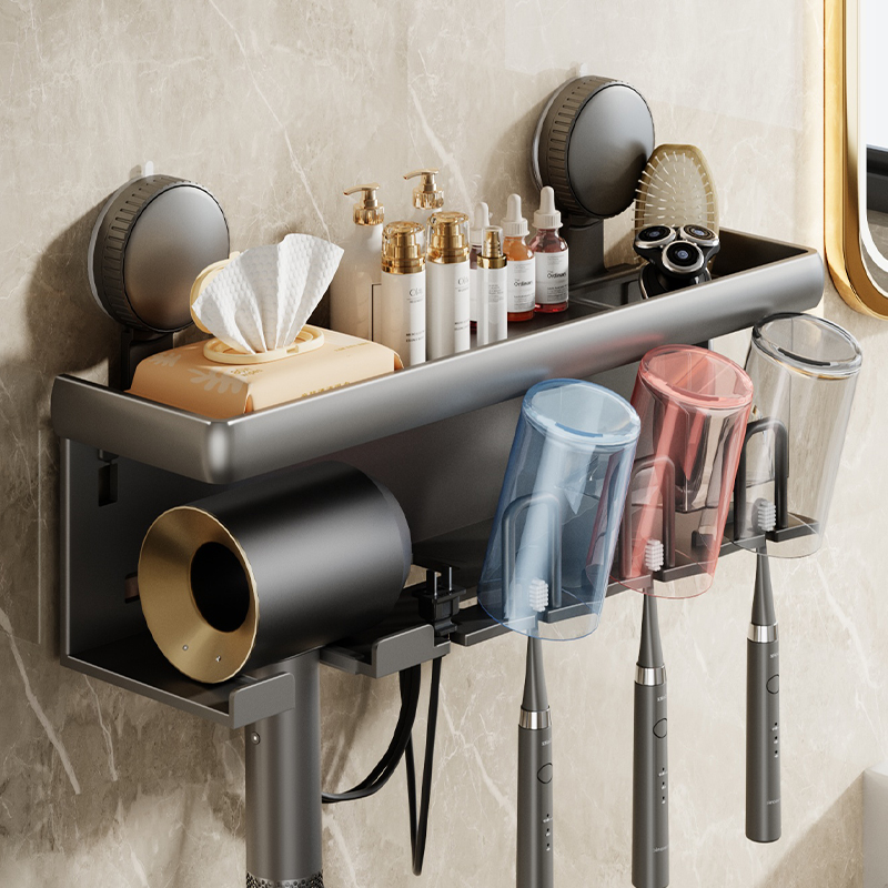 吸盘牙刷置物架可拆洗重复使用