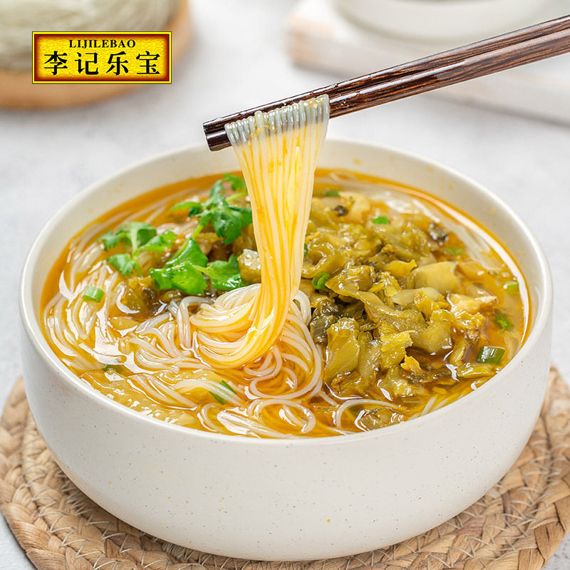 李记乐宝酸菜粉丝160g*6杯酸菜粉丝冲泡即食酸辣粉速食酸辣红薯粉