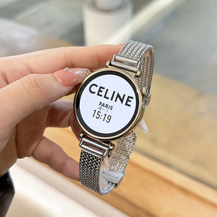 适用华为gt5表带麦穗款GT4女款watch4prowatch3金属磁吸表链gt3男pro米兰尼斯荣耀magic2新款智能手表腕带gt2