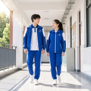 湖南师大附中博才实验中学春秋季校服套装夏季纯棉轻薄速干长裤