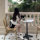 Кружевная рубашка, кукла, квадратный вырез, короткий рукав