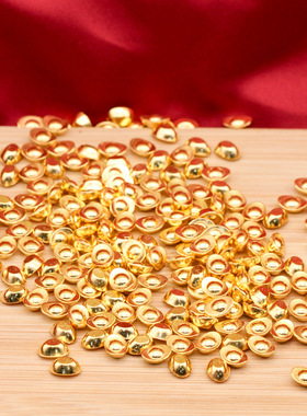 中式小元宝福豆大米造型塑料金条