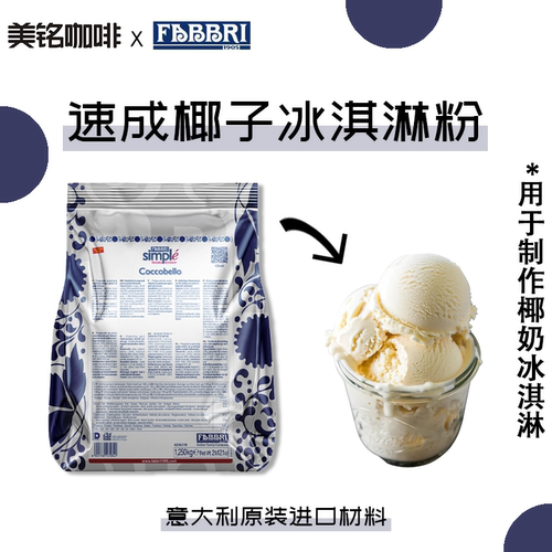 法布芮椰子冰淇淋粉意大利进口