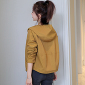 短外套女小个子早春连帽韩版 小外套 宽松休闲气质减龄春秋女士薄款