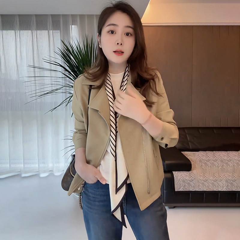 小个子风衣女士夹克短外套