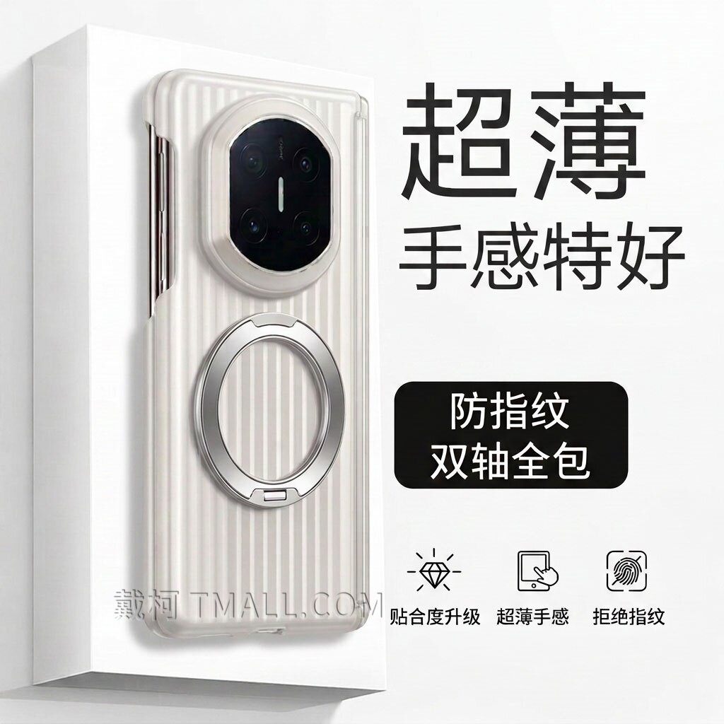 【双中轴瓦楞纹】适用华为matex7手机壳支架x6x5x3/xfold6超薄FindN6/magicv6折叠三星zfold8ultra/puraxmax图片