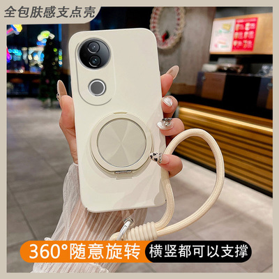 【全包肤感硬壳】适用vivoS50手机壳s30promini/s20/s19/s18/s17/s16/s15s12s10s9s7超薄男女防摔360旋转支架