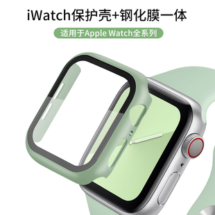 适用applewatch7苹果手表表带S6精织尼龙回环运动iwatch5/4/3/2代表带38/42/40/44mm男女iphoneSE彩虹潮牌6代
