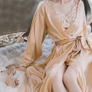 25重磅新品LP真丝睡衣女套装吊带短裤水溶花居家服睡裙睡袍桑蚕丝