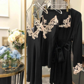 25新款 性感pajamas LP重磅真丝睡衣100%桑蚕丝19姆米睡裙睡袍睡裤