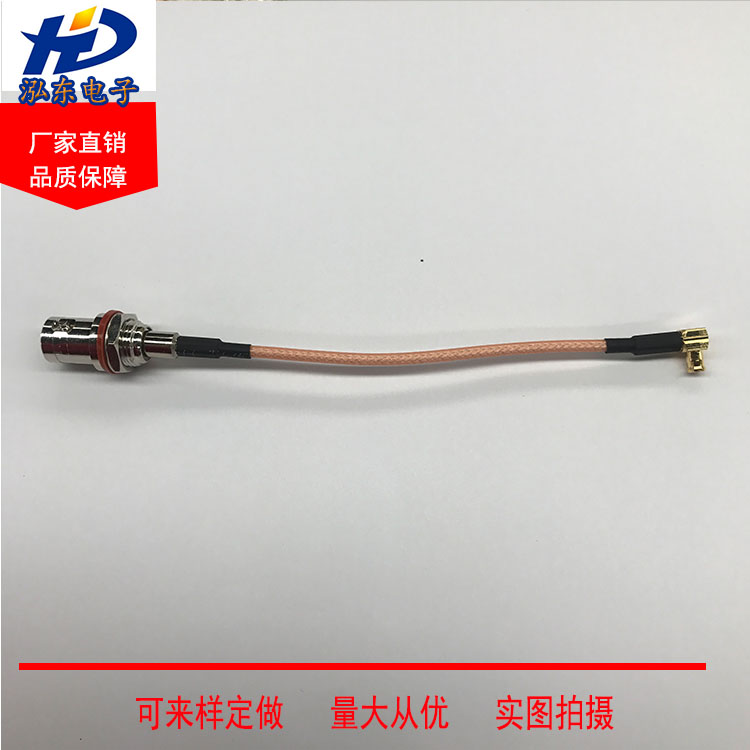 BNC/Q9母小六角转MCX公弯高频线 BNC-KY/MCX-JW射频同轴RG316馈线