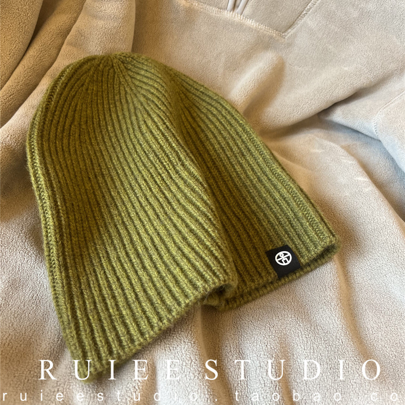 100羊毛冬季户外运动针织帽女