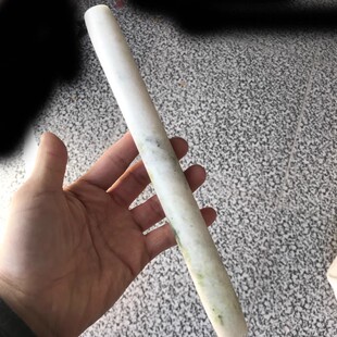滚轴玉石棍厨房用具石杖玉面棍天然米黄玉擀面杖擀面棍石头擀面棒